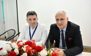 Foto: A. K. /Radiosarajevo.ba / Dr. Ismet Gavrankapetanoivić i ministar Haris Vranić